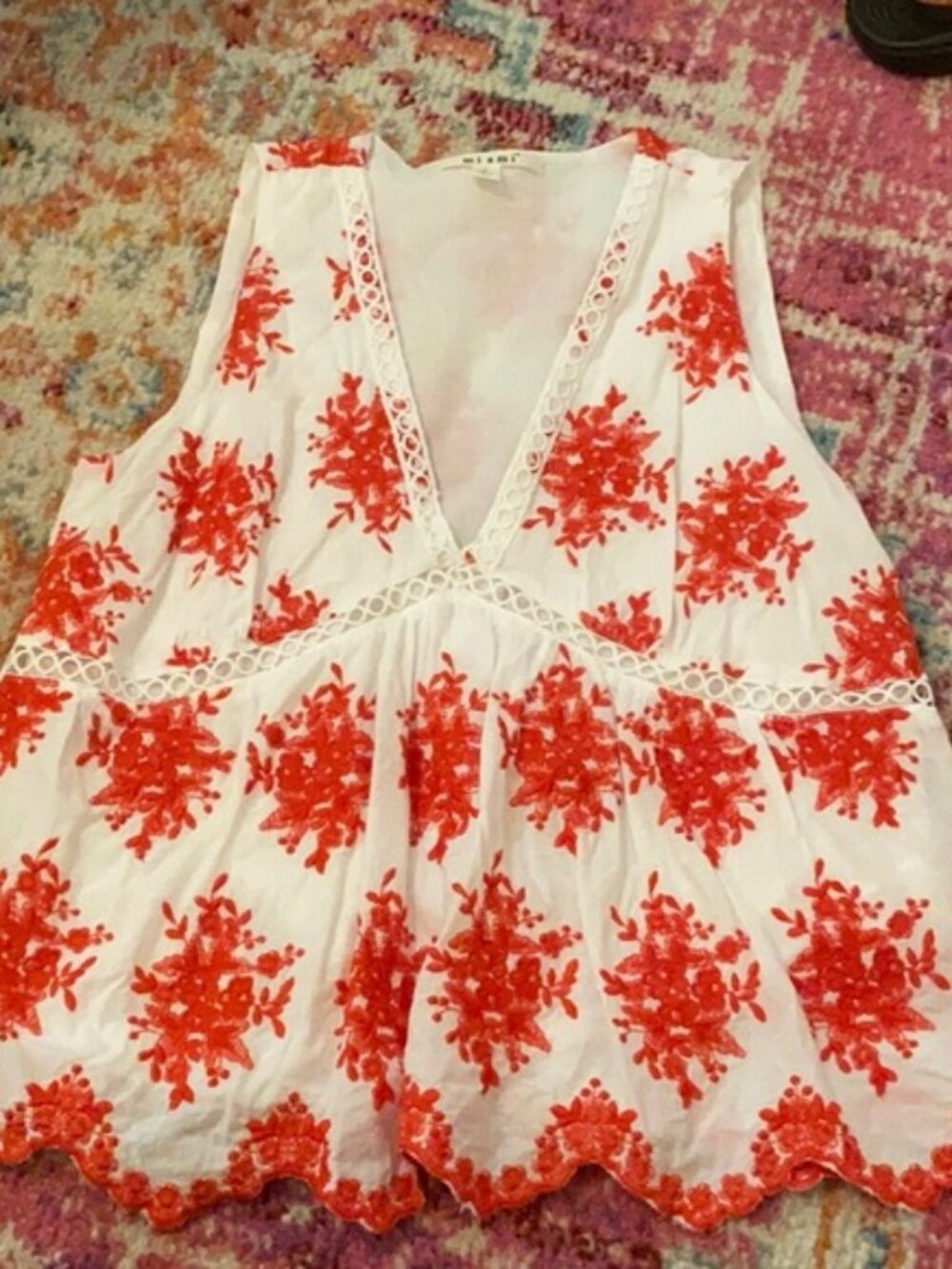 Miami embroidered top